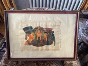Papirus egipski w ramie 75x53cm PRL