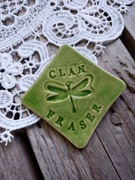 Ceramiczny magnes Outlander, rękodzieło, handmade 