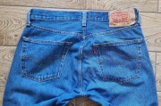 Oryginalne Jeansy Męskie Levi's 501 Proste Niebieskie W32 L32