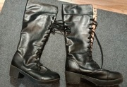 Buty kozaki na obcasie Unisex Cosplay sznurowane Rozmiar 43/44