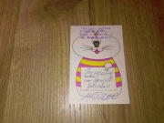 Komplet futrzaków Tkactwo ręczne metka odzieżowa ulotka