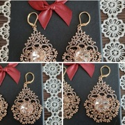 Kolczyki ręcznie zrobione, nowe, nieużywane