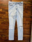 Modne jeansy, rurki Forever 21, US 24