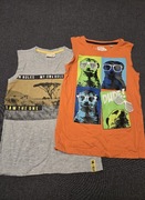 2 koszulki bez rękawów rozm. 134 