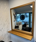 Lustro z półka dąb naturalny 