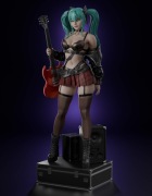 Figurka druk 3D żywica " Hatsune Miku Rock ver - F1818 " - 150 mm