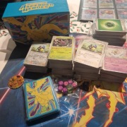 670 Karty Pokemon bulk ASC JGL MEG + puste etb z koszulkami 