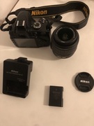 Aparat Nikon D 3200 Lustrzanka 24 Mpix Obiektyw ładowarka w zestawie