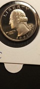 USA 25 Centa Washington Quarter 1991-S-Proof.