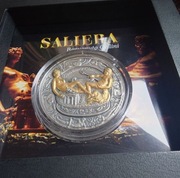 SALIERA (Solniczka) Benvenuto Cellini Srebrna Moneta 2000 Franków Kamerun