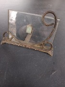 Stara, metalowa ramka do zdjęć, PRL