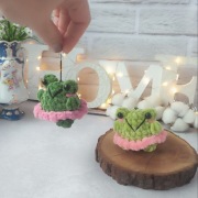 Pluszowy żaba brelok, ropucha