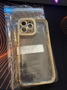 iPhone 16 pro max case etui osłona złoty bezbarwny obudowa