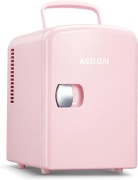 Mini lodówka 4L AstroAI 2w1 chłodzi + grzeje 12V/220V różowa 912