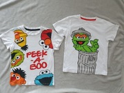 tshirty koszulki 110/116 ulica sezamkowa elmp ciasteczkowy potwór bluzki