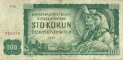 BANKNOT 100 KORON CZECHOSŁOWACKICH z 1961 r