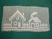 Ozdoba szydełkowa   ok. 66 x 36 cm  