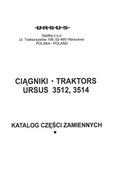 Katalog części URSUS 3512, 3514