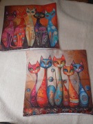 2 poszewki na poduszki 45x45 