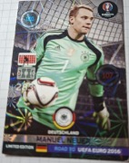 Karta piłkarska Manuel Neuer UEFA EURO 2016 Limited Edition 