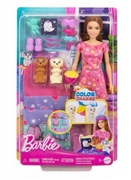 LALKA BARBIE PIŻAMA PARTY Z PIESKAMI HXN01 