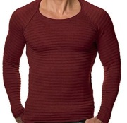 Męski sweter dzianinowy casual sportowy