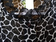 2 bluzki 38 40  St Michael cętki koronka glamour i M&S bordo