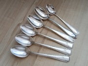 POSREBRZANE ŁYŻECZKI DO KAWY MONOGRAM FILIŻANKI FINLANDIA