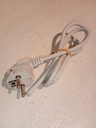 kabel przewód 220-240V 3 żyły 95 cm szary