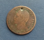Moneta Grecja 10 lepta 1878