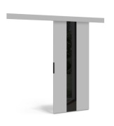 Drzwi przesuwne 80 cm, naścienne Popiel