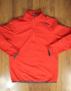 Bluza TOG24 r. 36/38 czerwona polar z golfem poliester 