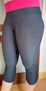 Leginsy M/L adidas sportowe czarne logo