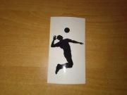 Naklejka nalepka wlepka wlepa siatkarz siatkówka Volleyball 9cm