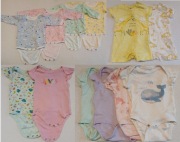 mega zestaw bodów i rampersów cena za 12 sztuk 62-68 krótki i długi rękaw