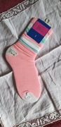 Skarpetki damskie różowo-białe 22-26.