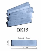 Płytka widiowa BK15 rozmiar 62,3x15x2mm - do lutowania