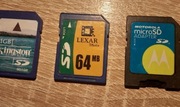 Karty pamięci typu Secure Digital (SD) oraz adapter microSD