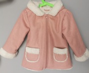 Kożuszek dziewczęcy z uszkami sinsay 