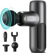 ARBOLEAF Mini Masażer 0,39kg 5 Prędkości 4 Głowice Cichy Silnik