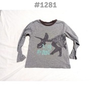 Bluzka z długim rękawem George 7-8lat 116-122cm dinozaur triceratops 