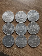 Zestaw monet PRL, mennicze/okołomennicze stany, lata 60/70