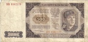 BANKNOT 500 Zł z 1948 r Nr BB 8562178 tzw. GÓRNIK