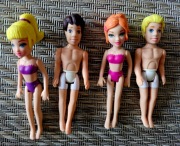 Zestaw laleczek Polly pocket + ubranka