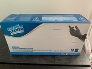 RĘKAWICZKI NITRYLOWE BEZPUDROWE CZARNE roz. M