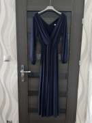 Sukienka brokatowa długa wieczorowa 