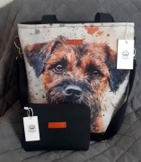 #31. Zestaw torebka i kosmetyczka pies Border Terrier