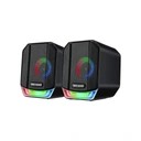 ZESTAW GŁOŚNIKI KOMPUTEROWE 2.0 DO KOMPUTERA LAPTOPA AUX LED USB RGB