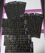 Naklejki klawiature CYRYLICA ROSYJSKA i UKRAIŃSKA