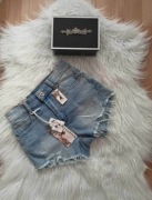 Spodenki jeansowe szorty 36/38 S/M elastyczne 